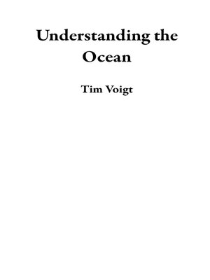cover image of Understanding the Ocean